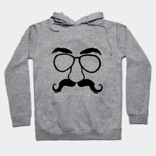 Glasses and mustache Hoodie